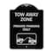 Signmission Tow Away Zone Private Parking W/ Car Towing Heavy-Gauge Aluminum Sign, 24" x 18", BS-1824-22802 A-DES-BS-1824-22802 - alternate 1